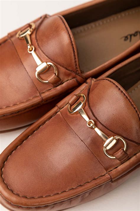 tan leather loafers women's
